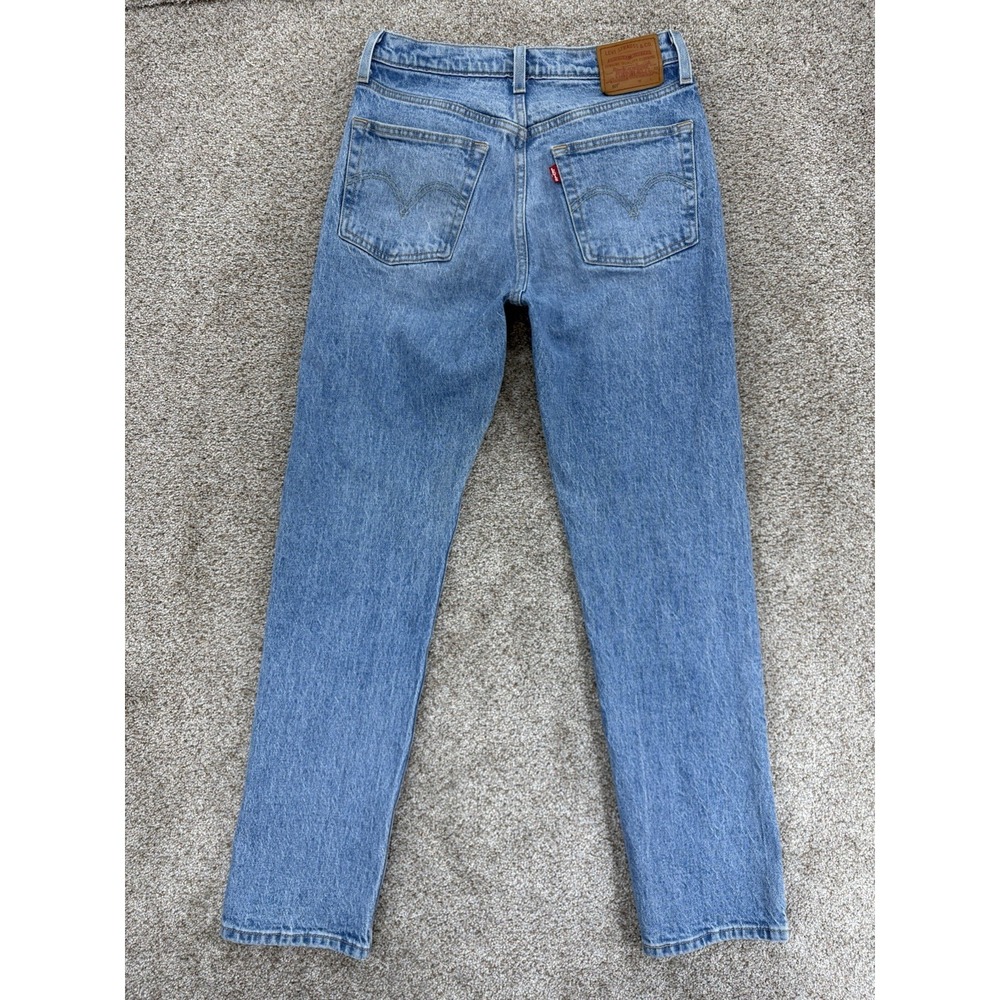 Levi's Premium 501 Jeans Women's 26 Blue Hollow Days Light Wash Stretch Denim - Picture 2 of 12